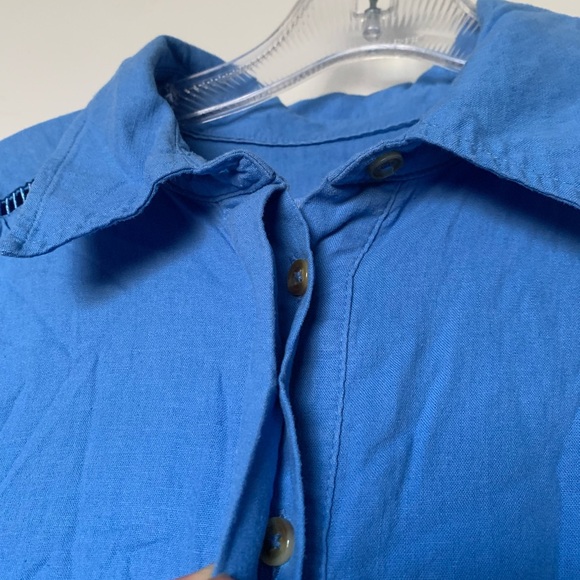 Anthropologie The Bettina Tiered Mini Shirt Dress by Maeve Linen Edition - Picture 13 of 13